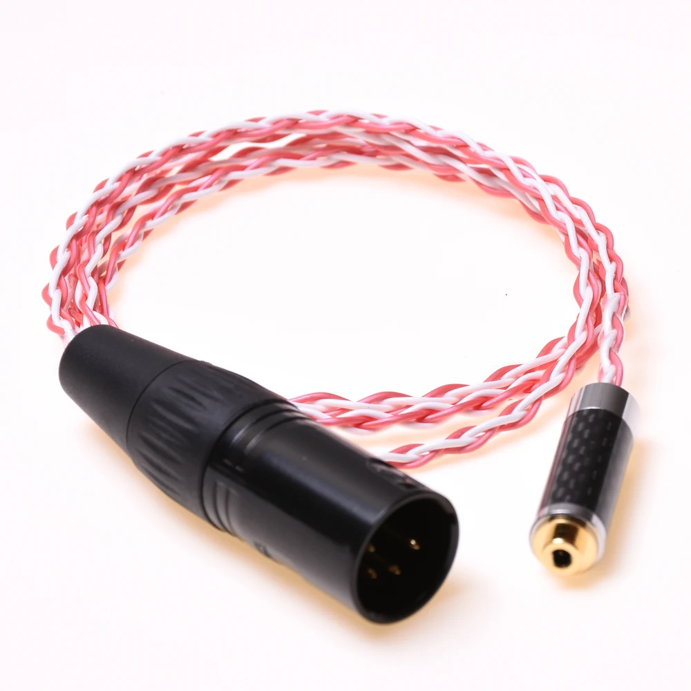 4Pin XLR pria ke 2.5MM wanita TRRS seimbang adaptor Audio kabel berlapis perak untuk Astell & Kern AK240 AK380 FIIO