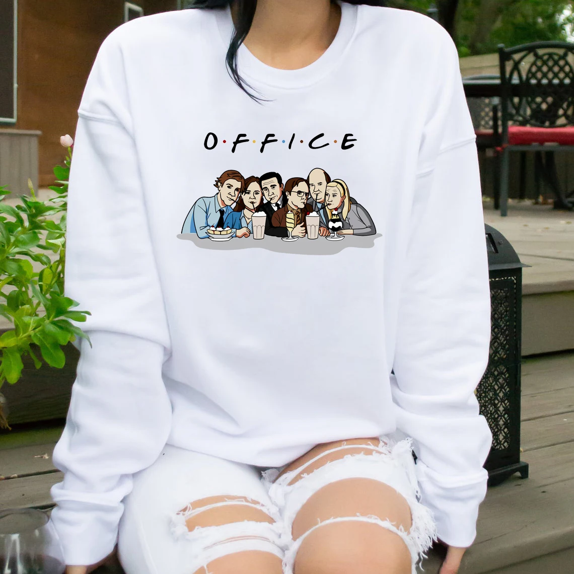 Tv Show The Office Sweatshirt The Office Cast DAVID Michael Scott Dwight Schrute Parody Graphic Sweatshirts Unisex Casual Hoodie