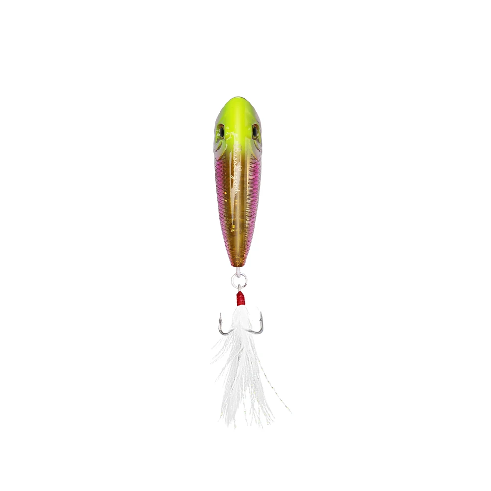 BassLegend Artificial Fishing Lure Topwater Walker Surface Popper Walk The Dog WTD Pop Wobbler Louder Bass Pike Zander Lure 60F