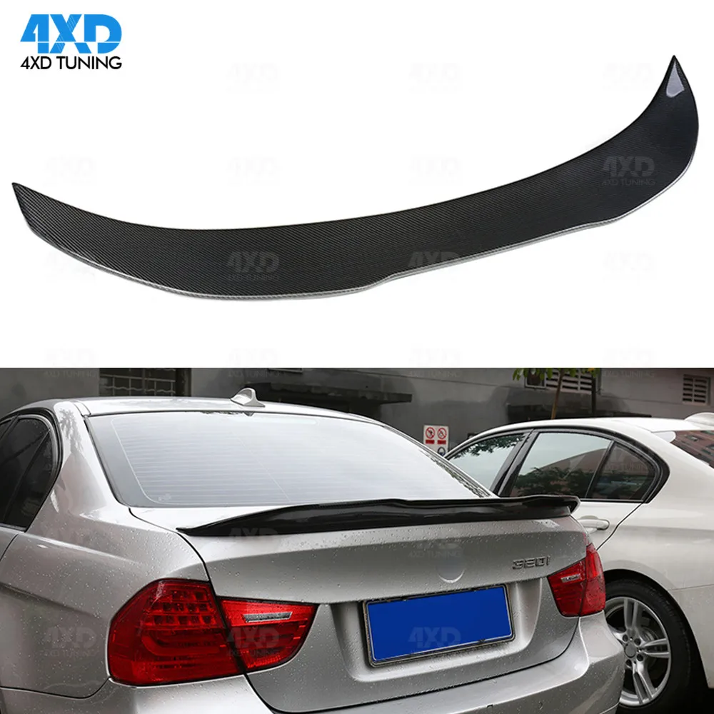 E90 Carbon Fiber Spoiler PSM Style For BMW 335i 320i 328i E90 M3 Rear Trunk Spoiler Wing Sedan 2006 2007 2018 2009 2010 2011