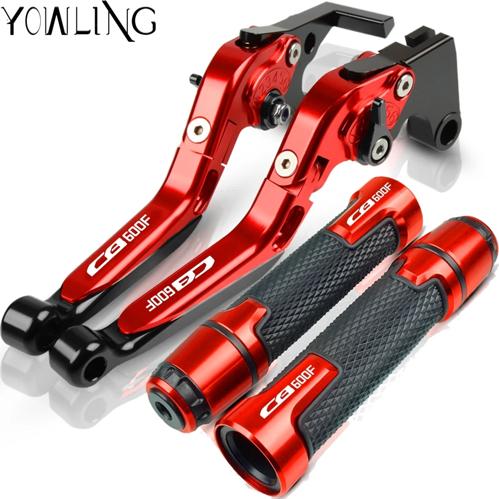 

For HONDA CB600F 2014 2015 2016 2017 2018 Motorcycle Accessories Extendable Brake Clutch Levers and Handlebar Hand Grips ends