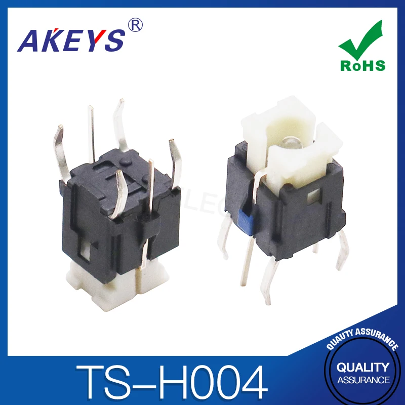 TS-H004 light switch 6 *6*9 touch the key switch, red, blue, white and green light 6x6 with LED light