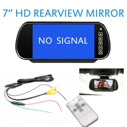 7-inch TFT LCD Rearview Mirror HD Car Monitor Truck Reversing Image 12-24V Display For Car DVD Parking System