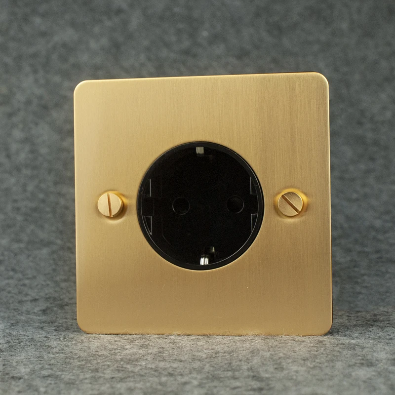 Avoir Light Switch Gold Knurled Carved Lever Toggle Switch Copper Panel Usb Wall Socket 220V Dimmer Intermediate Switch 3 Gang