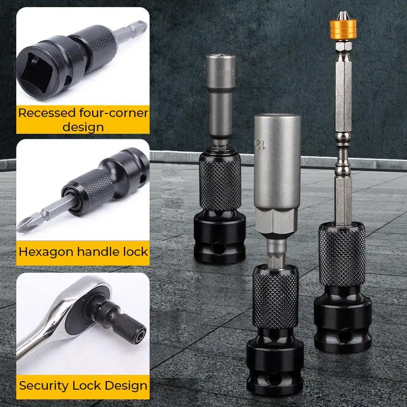 Hex Shank Socket Converter Wrench Socket Adapter Spanner Set Drive Converter Impact Tool dropshopping