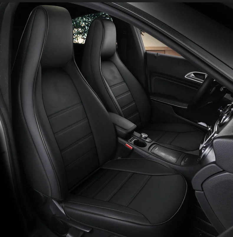 Custom Alleen 2 Voorste Auto Bekleding Voor Mercedes-Benz Gla200 Gla260 Cla200 Cla 220 Cla260 Een 180 A200 auto Accessoires Auto Styling