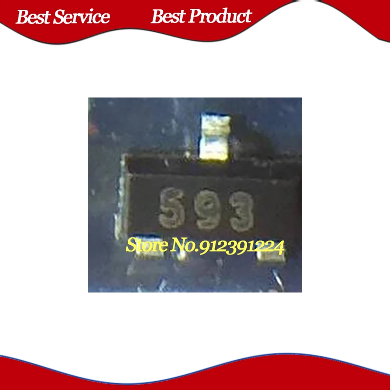 جديد وأصلي FMMT593TA SOT23 في الأوراق المالية ، 10 قطعة للمجموعة الواحدة