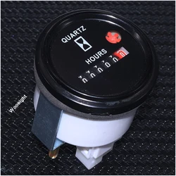 Wooeight Universal Hour Meter Time Counter Quartz Timer Hourmeter For Car Marine Boat Tractor Engine AC/DC12-36V AC100-250V