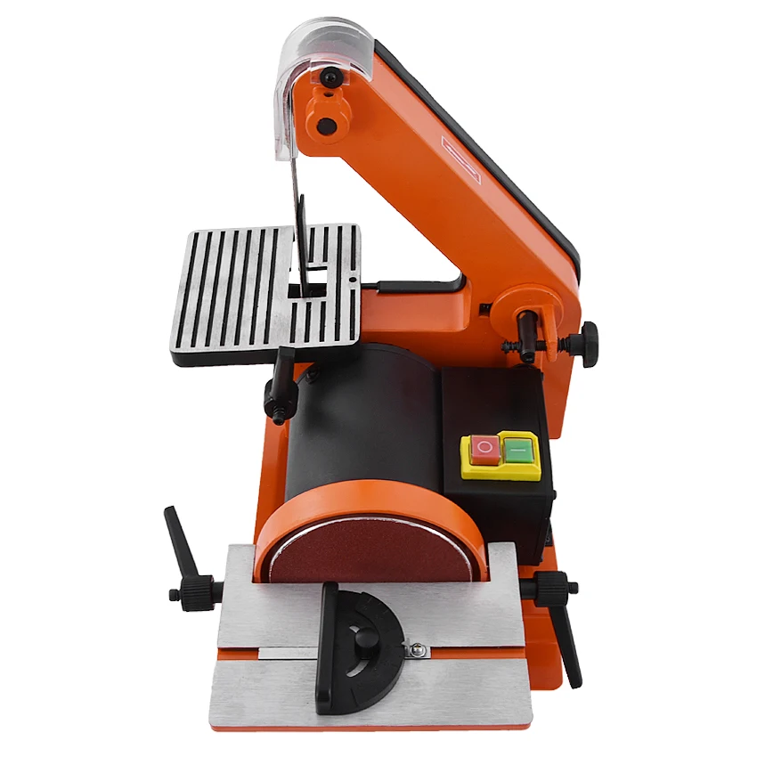 New MM4113 Professional Sanding Belt Machine Vertical Woodworking Metal Belt Sander Sanding Machine 220V 350W 2950r/min 762*25mm