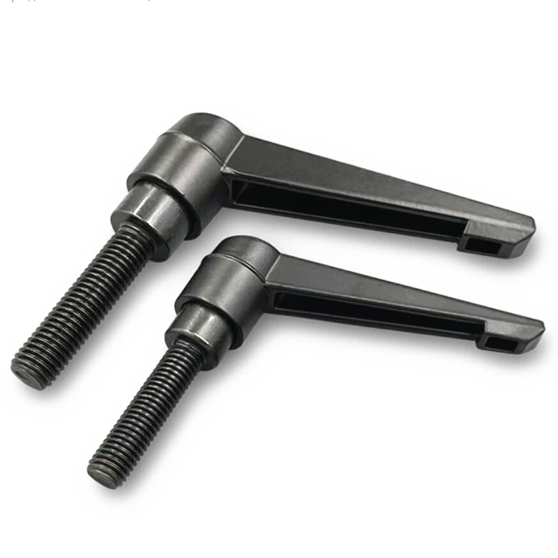 1pcs M5 M6 M8 M10 M12 Screws Clamping Lever Machinery L shape Adjustable Handle Locking External Male Thread Knob Bolt Screw