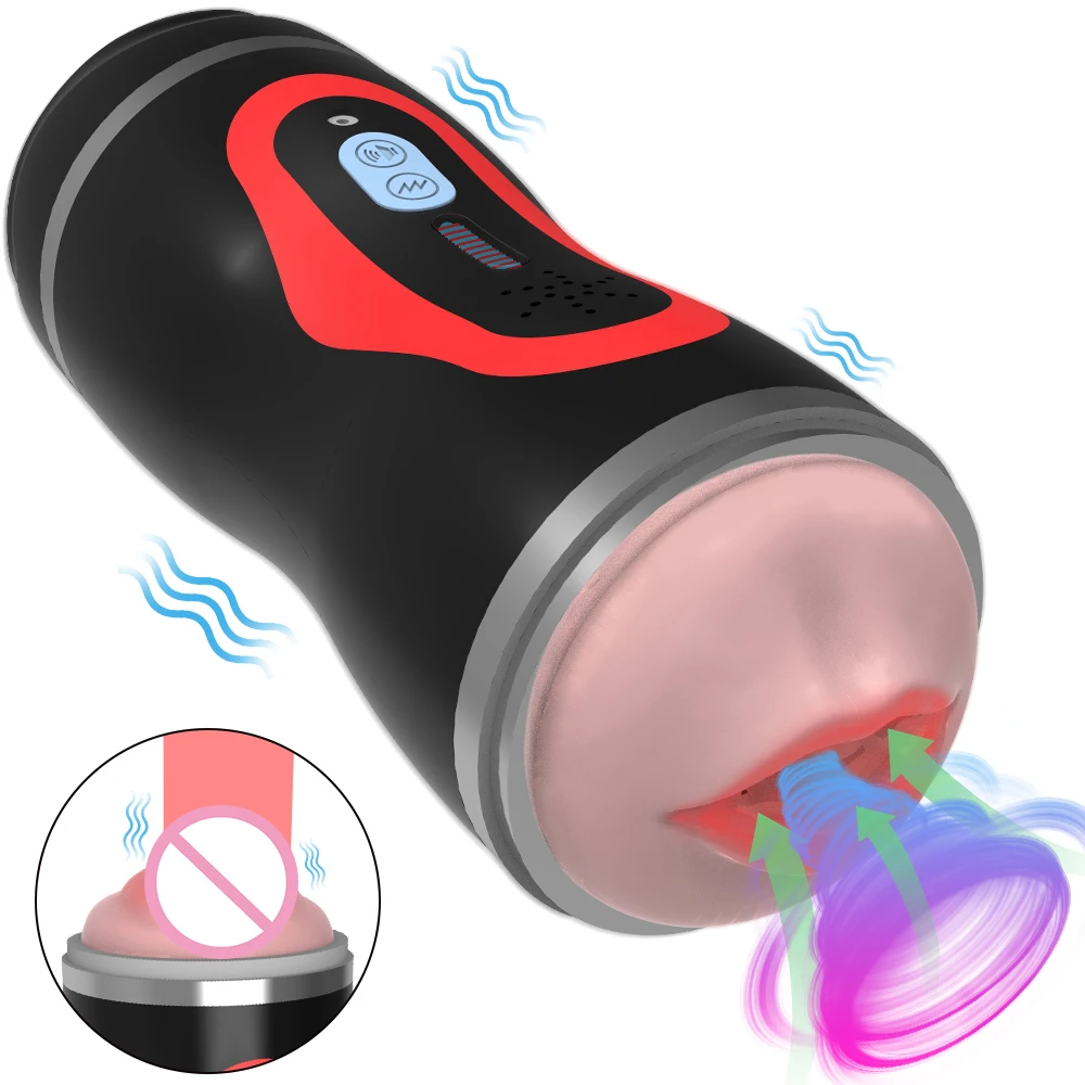 Male Automatic Sucking Heating Vagina Masturbation Cup 2 in 1 Blowjob Masturbator Adult Toys Sex Toys for Men Gay Sex Machines