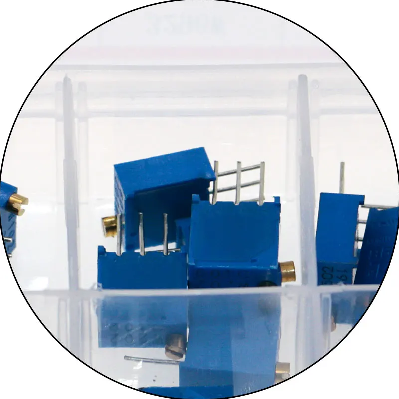 50Pcs/Kotak 3296W Multiturn Pemangkas Tahan Potensiometer Kit