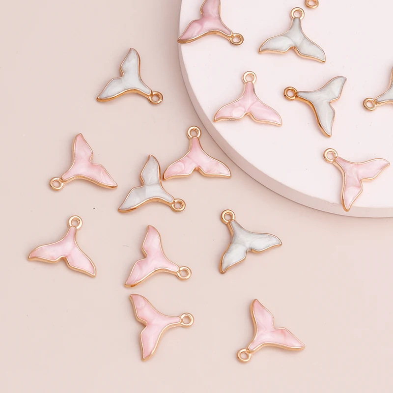 10 stücke Mix Nette Emaille Shell Seestern Charme Anhänger der Halskette Ohrringe Schlüsselanhänger Handemade DIY Schmuck Machen Zubehör – Detail 14