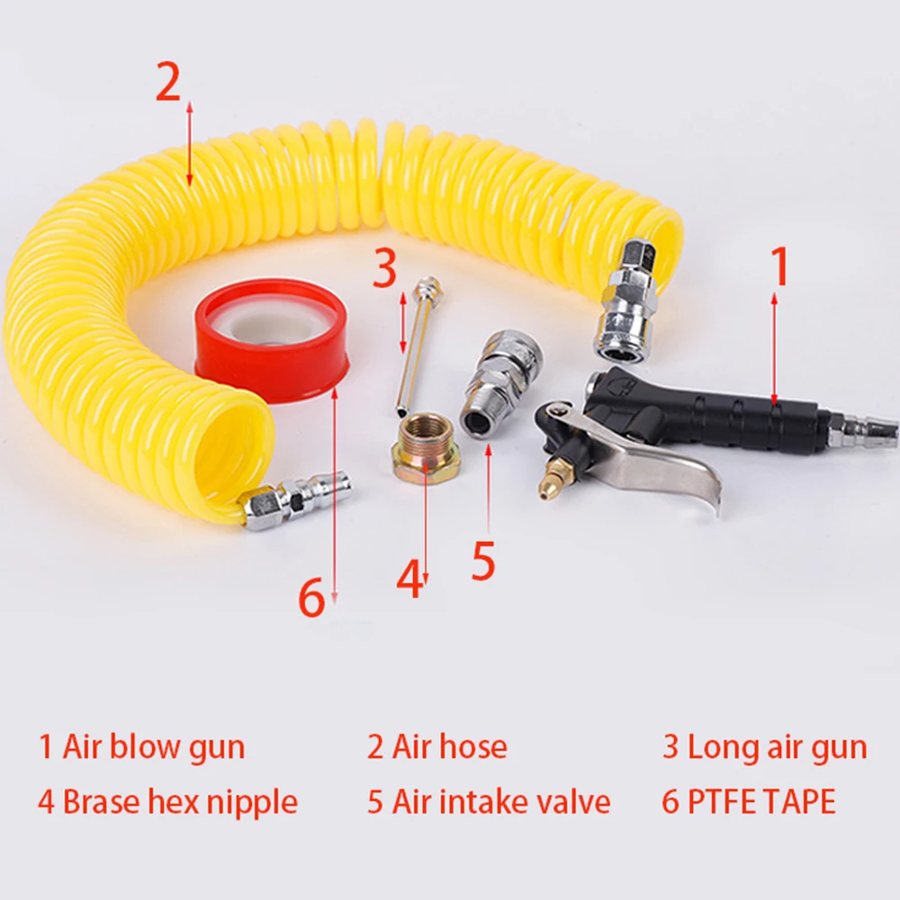 Pneumatic Cleaning Gun  Air Blow Gun Pistol Trigger Cleaner Compressor Dust Blower Nozzle Cleaning Tool for Compressor