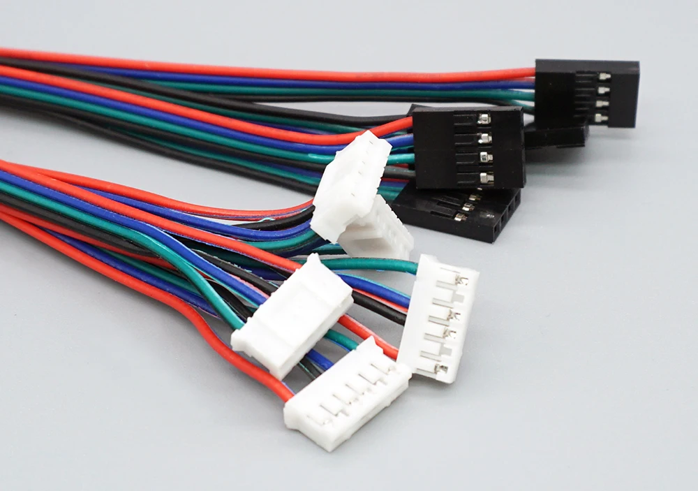 5 teile/los 3D Drucker Teile Stepper Motor Kabel 1M/2M 2,54 4pin-XH 2,0 6pin für stepper Motor Kabel Stecker – Detail 7