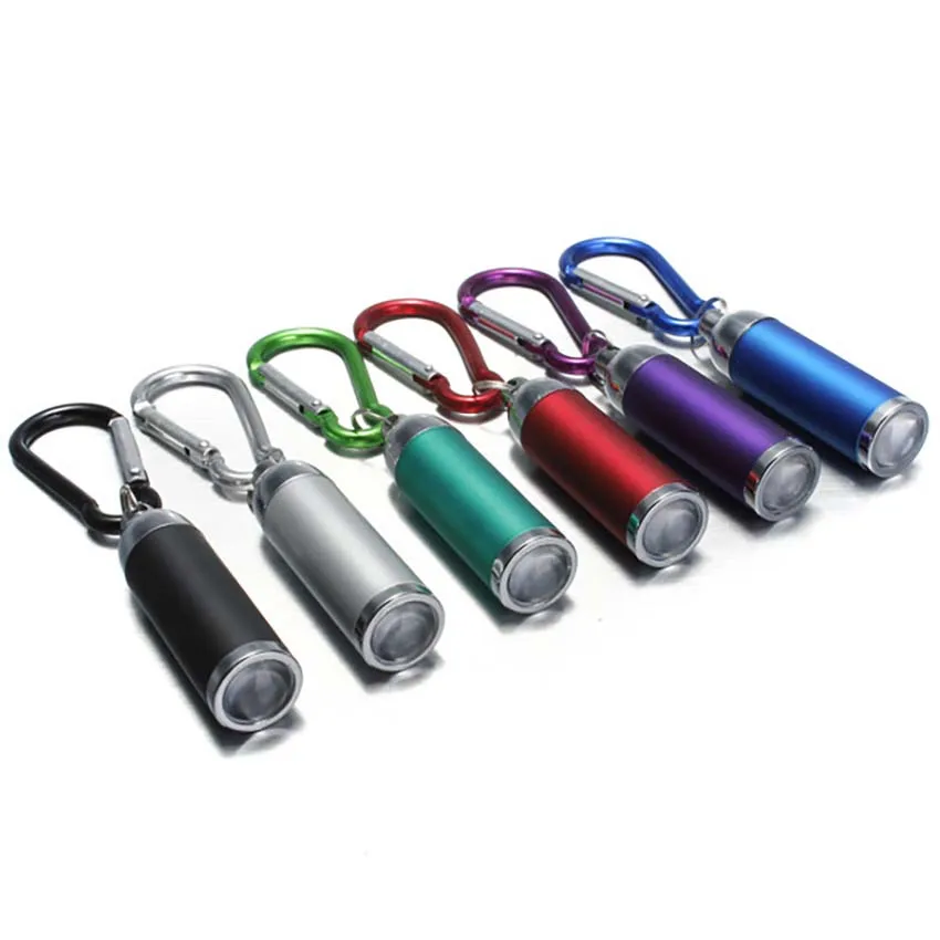 Mini LED Flashlight Torch KeyChain Keyring Key Chain Bright Portable For Camping Outdoor Travel Tools Hiking Accessories