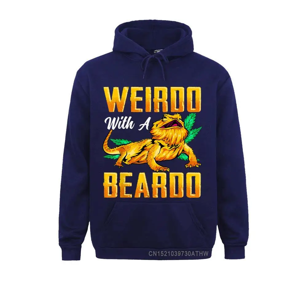 Weirdo dengan A Beardo Naga Berjanggut Beardie Hadiah Kekasih Hoodie Atasan Berkerudung Hari Buruh Musim Dingin Kaus Pria Dijual Pakaian