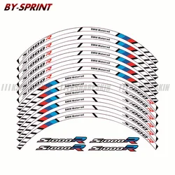 Motorcycle 12 X Thick Edge Outer Rim Sticker Stripe Wheel Reflective Decals Stickers For S1000R S1000 R s1000r