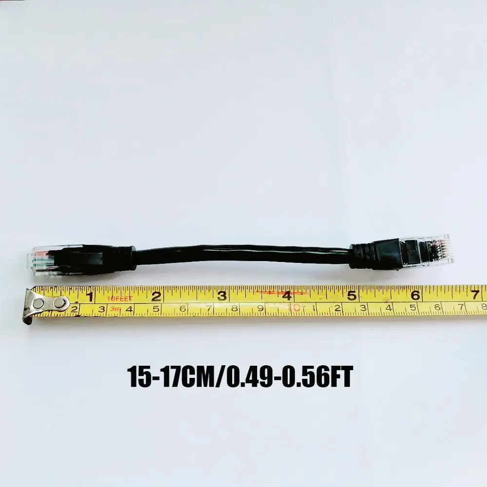 0.5FT szary kolor CAT6 UTP okrągły przewód kable ethernet 15cm przewód sieciowy RJ45 Patch przewód lan kable internetowe wykonane w chinach