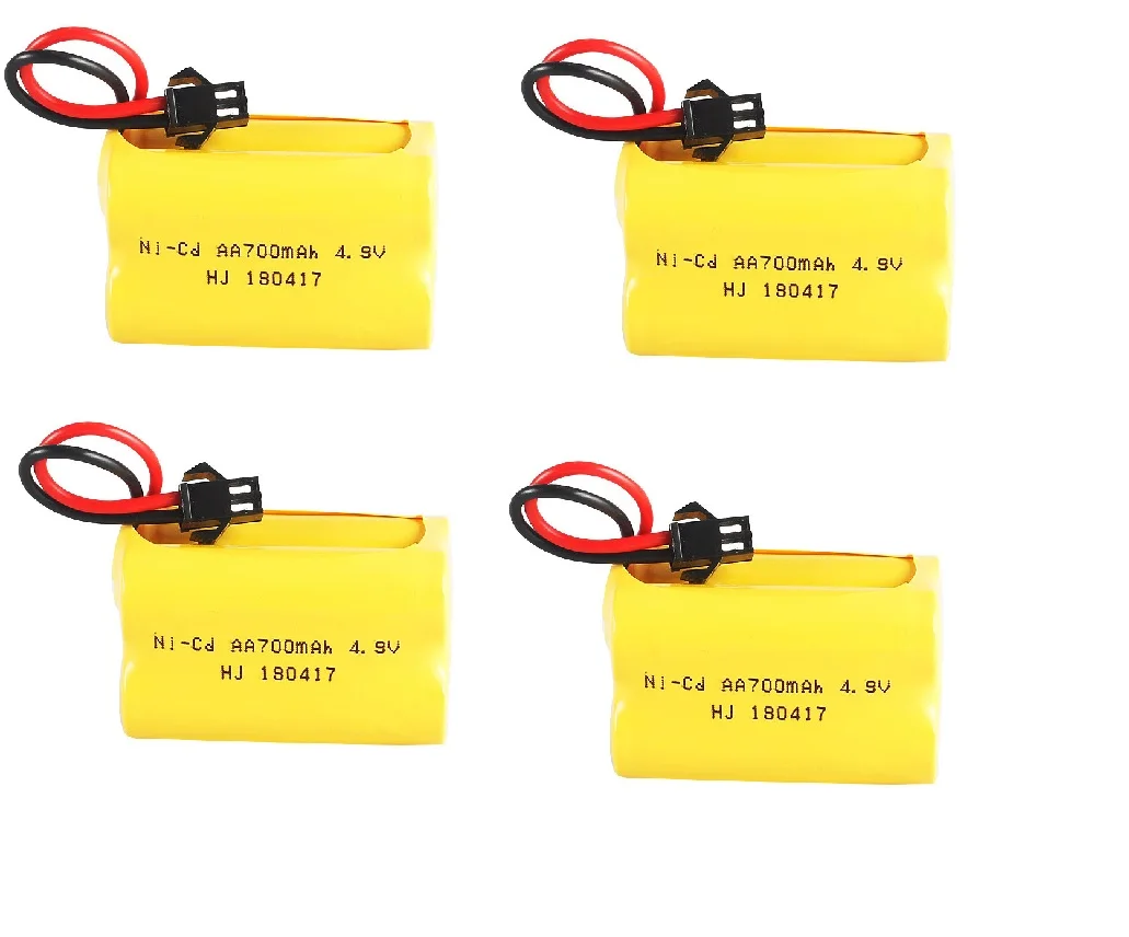 4,8 V 700 mAh wiederaufladbarer Ni-Cd AA 4,8 V Akku 4,8 V 700 mAh für RC-Bootsmodellautospielzeug