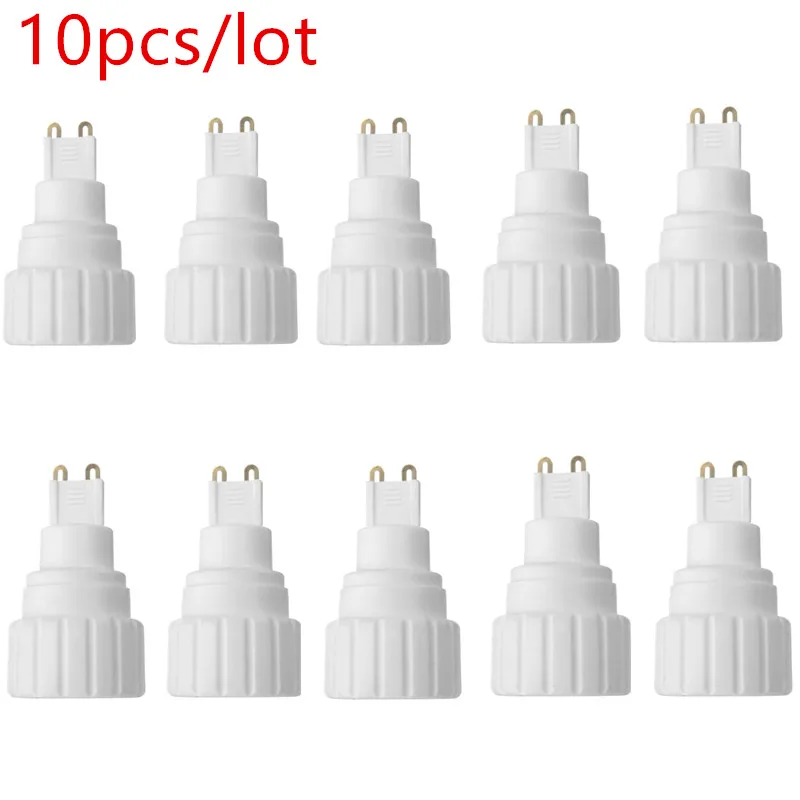 

10pcs/lot Lamp Bases G9 To GU10 Lamp Holde Base Screw LED Light Bulb Lamps Adapter Holder Socket Converter 220V 5A PBT Material