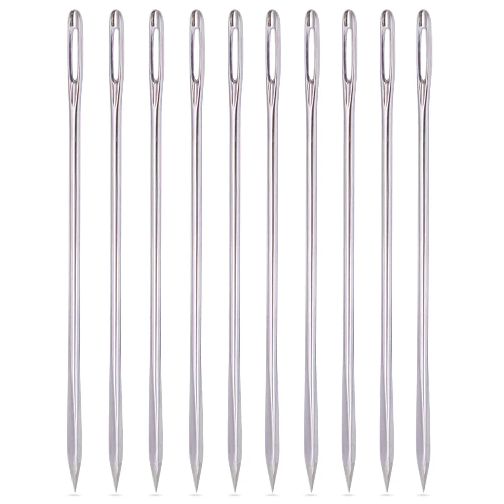 Sharp Stainless Steel Triangle Pointed Needles for Leather Craft Sewing Tool Embroidery Leathercraft Supplies Stitching Needle