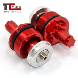 Front Shock Absorber Screw Fork Cover Cap Preload Adjusters Bolts for Yamaha XJ600 XJ6N XT600 XT400 XVS1100 XVS650 FZS600 Fazer