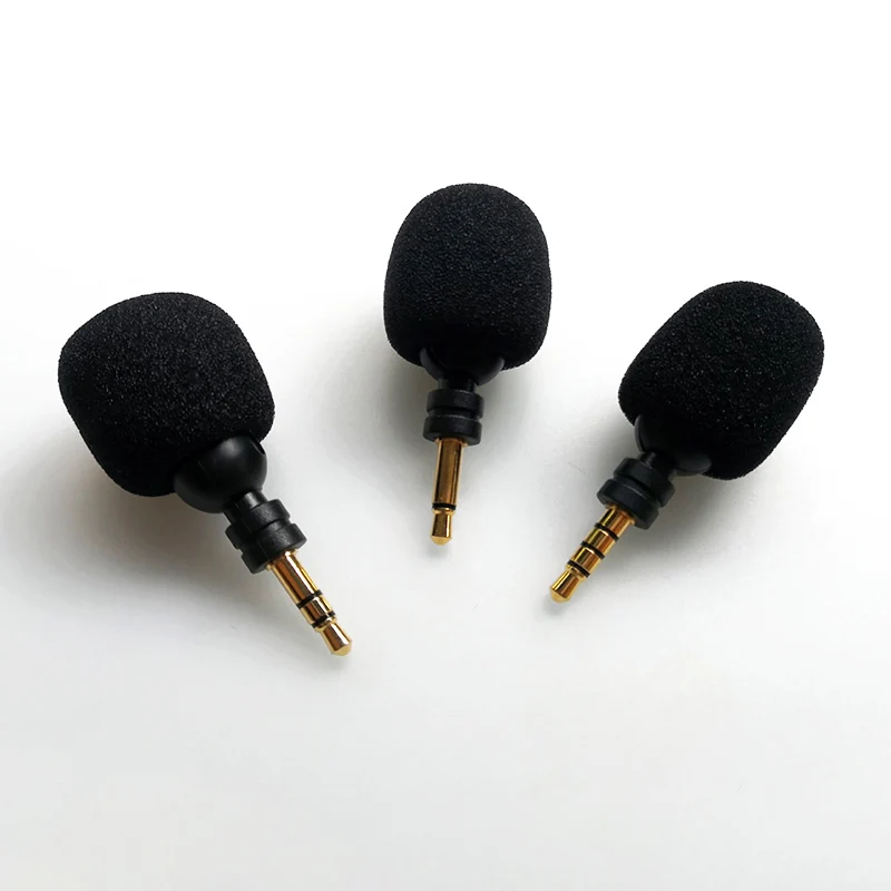 Mini Microphone Bendable Flexible Straight 3.5mm Jack Aux Mono/ Stereo/ 4 Pole Mic for Mobile Phone Computer Laptop PC Recorder