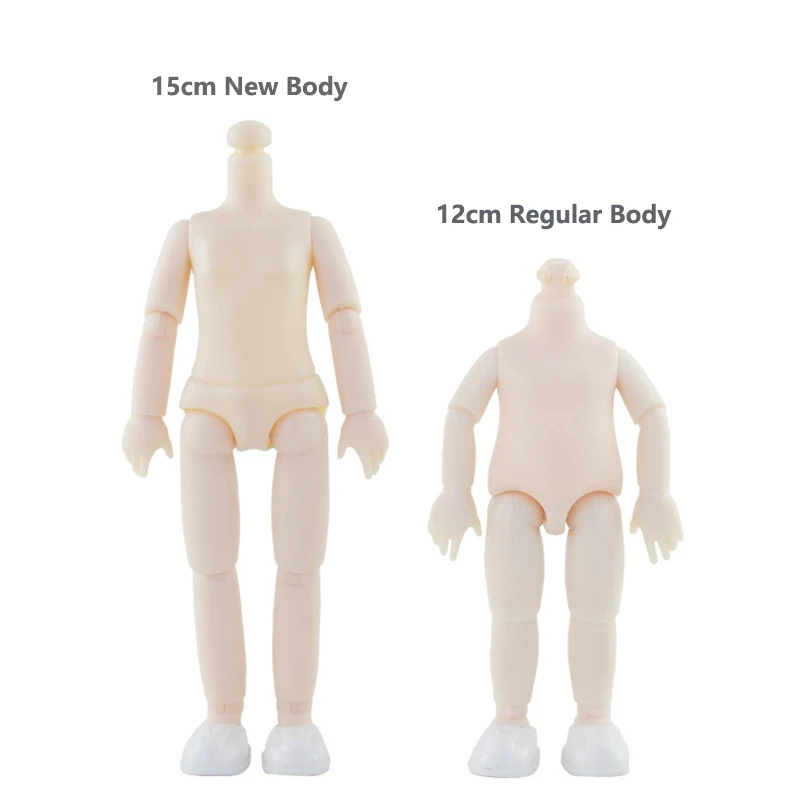 [With Defect] 3 Pieces/lot 1/8 Bjd Lengthen Body 16cm Doll Body Doll's Accessories with Random Shoes Diy Toys Gift for Girl