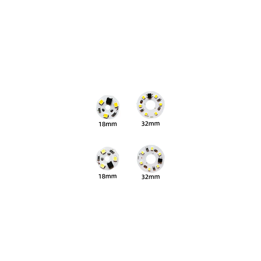 5pcs/lot LED Chip 220V-240V Driver free 1.5W 3W 6W 12W 24W 38W 48W SMD 2835 White/Warm Light Source LED Bead-Board for LED Bulbs