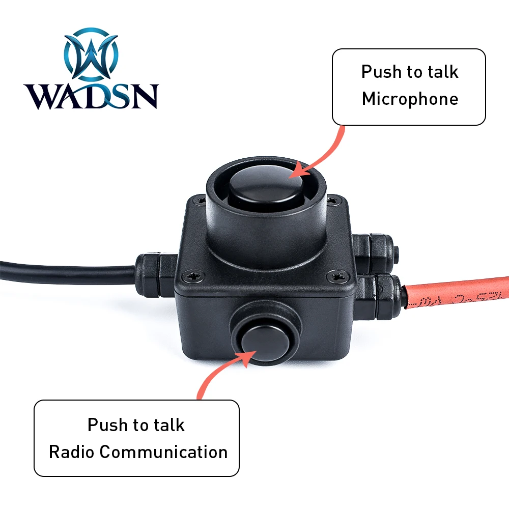 WADSN Tactics COMBAT PTT Kenwood Midland ICOM Yaseu Motorolar Shooting Hunting ZTAC Comta headset Accessory Walkie-Talkie PTT