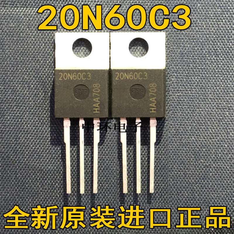 

5 PCS SPP20N60C3 TO220 20N60C3 650V 20.7A TO-220 ＆ SPP24N60C3 TO-220 24N60C3 TO220 24.3/650V 24N60