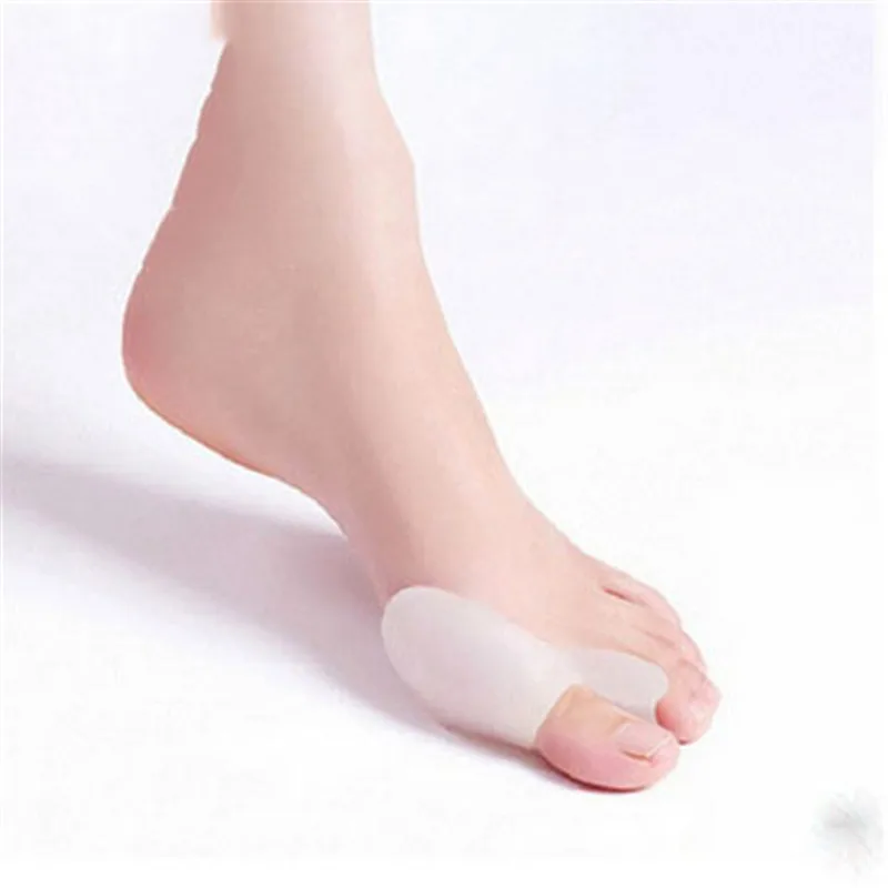 1 زوج سيليكون تو مصحح كبير فاصل أصابع القدم مفرشة يخفف آلام القدم القدم القدم أروح تصحيح الحرس وسادة اللياقة البدنية 2019