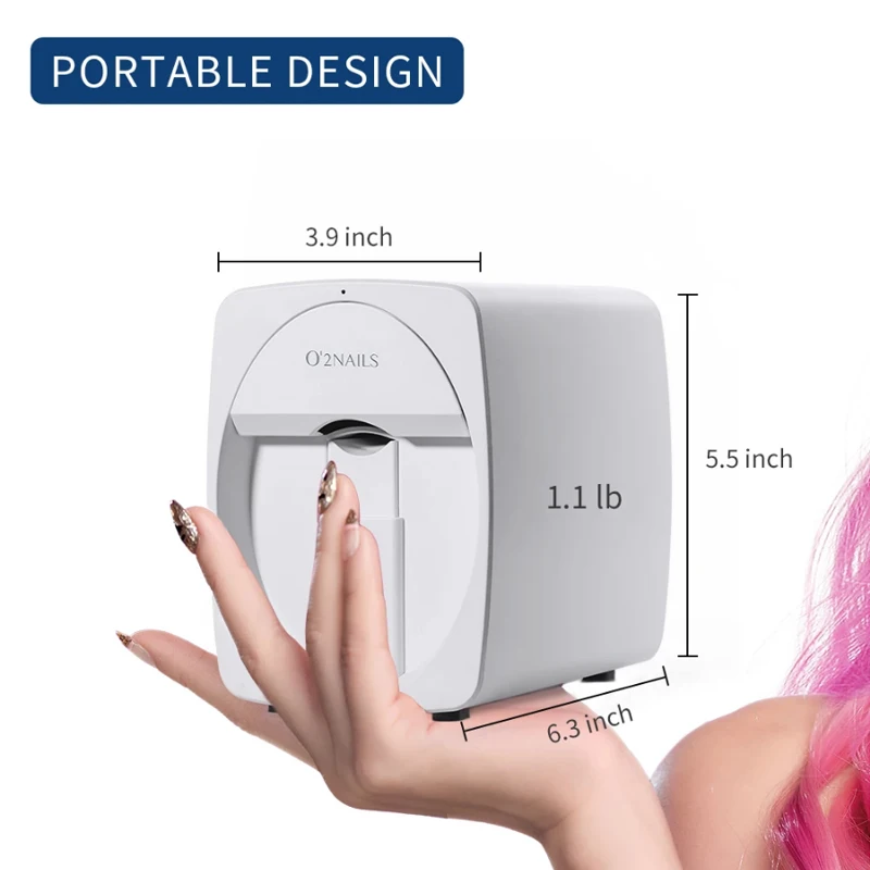 

2024 hot selling mobile nail printer professional nail printer for nail spa nail art equipment for nail studio