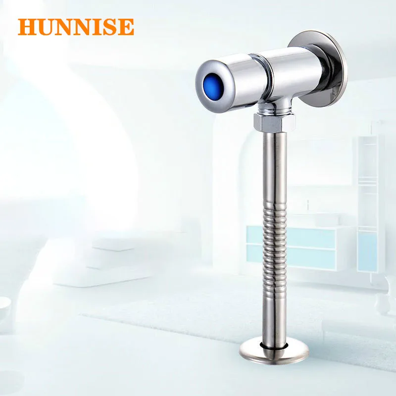 Delay Urinal Valves with Quality Zinc Alloy Bathroom Flushing Valve Newly Design Hand Pressing Urine Flushing Valve Delay Valves