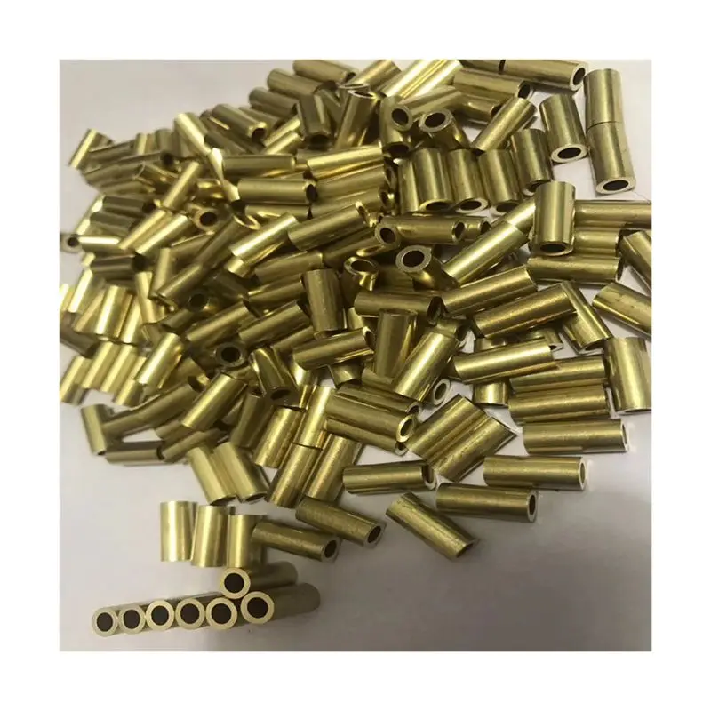 2 pezzi tubo in ottone 100mm tubo in ottone per manico coltello fai da te diametro rivetto 2mm,3mm,4mm,5mm,6mm,8mm,10mm parte utensile manuale personalizzata