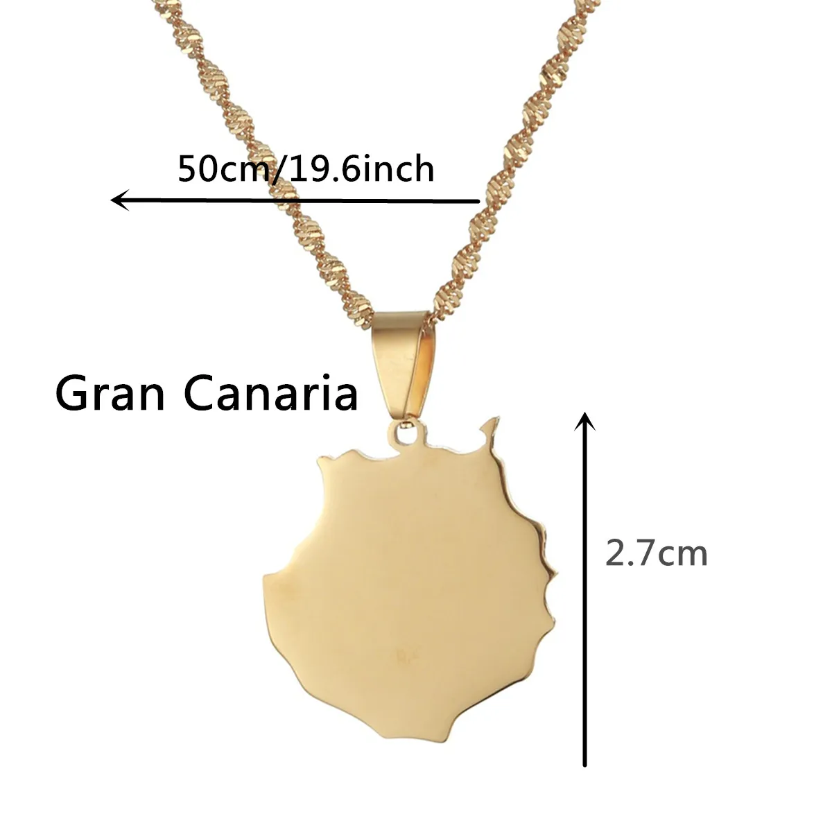 Spain Canary Islands Tenerife/Gran Canaria/Fuerteventura/La palma/Lanzarote Pendant Necklaces Women Girl Jewelry