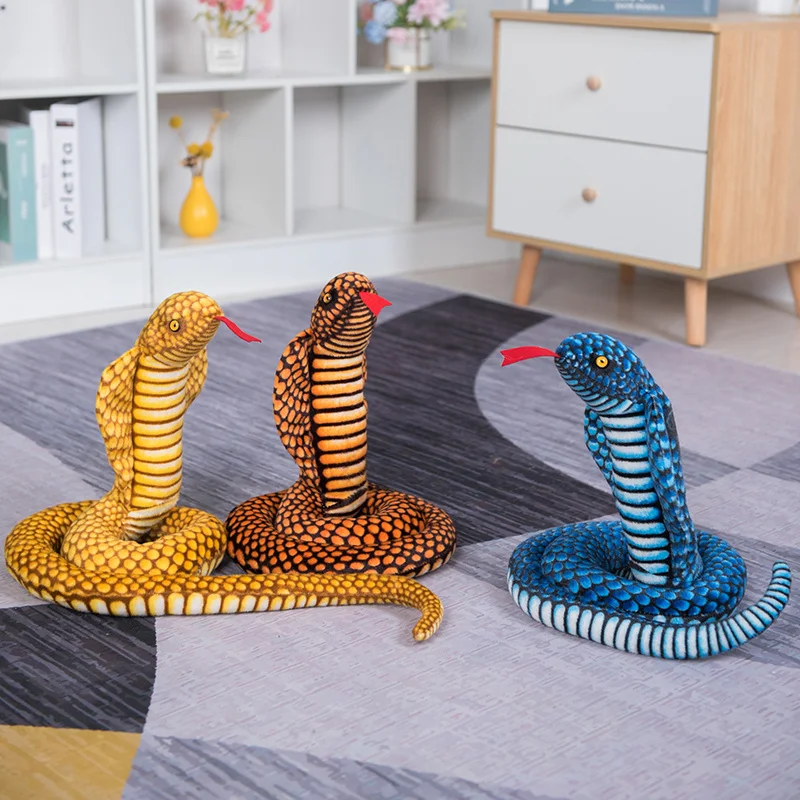 300cm Simulation Snakes Plush Toy Giant Boa Cobra Long Stuffed Animal Snake Plushie Funny Tricky Friends Halloween Children Gift