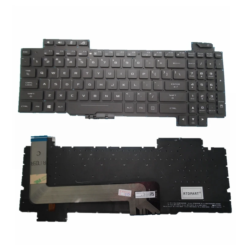 English Backlit keyboard for ASUS ROG Strix GL503 GL703 GL503V GL503VD GL503VD-DB71 GL503VD-DB74 GL503VM GL503VS US