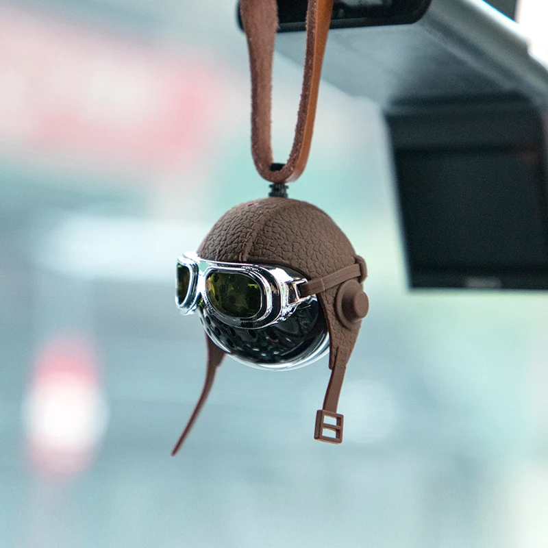 Image of Edelstahl Auto Lufterfrischer Kreative Airborne Division Auto Parfüm Luxus Auto Diffusor Echtes Lederband Zubehör