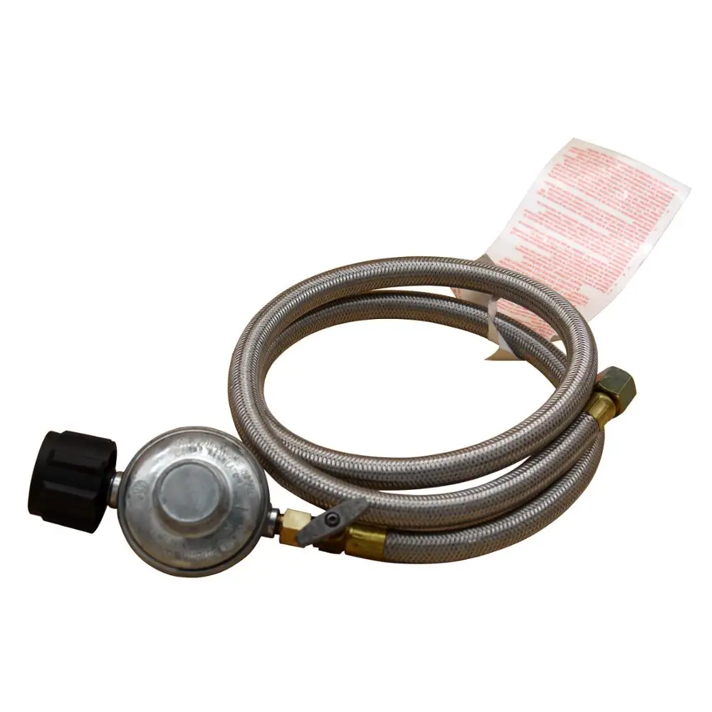 

Propane Grill Shut-Off Control Regulator Valve with 4FT Flexible Hose (QCC1 Type 4FT Low Pressure Valve with Shut-Off Valve)