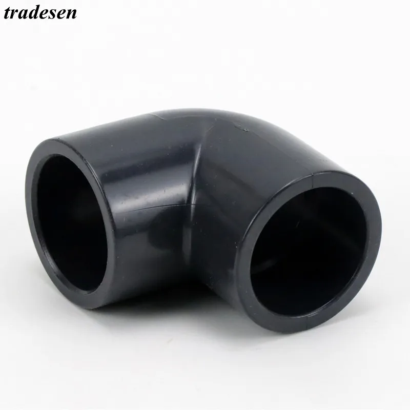 1~5Pcs I.D20mm-63mm Gray Black PVC Pipe Elbow Connector Aquarium Fish Tank Fittings Garden Irrigation Supplies Plumbing Joints