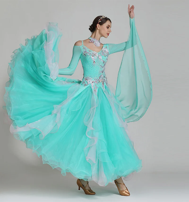 Standard Ballroom Dancing Dress Women High Quality Flamenco Waltz Stage Skirt Ballroom Competition Dance Dresses