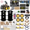 Keyestudio 4WD Smart Robot Car Kit z kamerą dla Raspberry Pi 4B Python Programming DIY Robot Project Kit APP Infrared Control 1