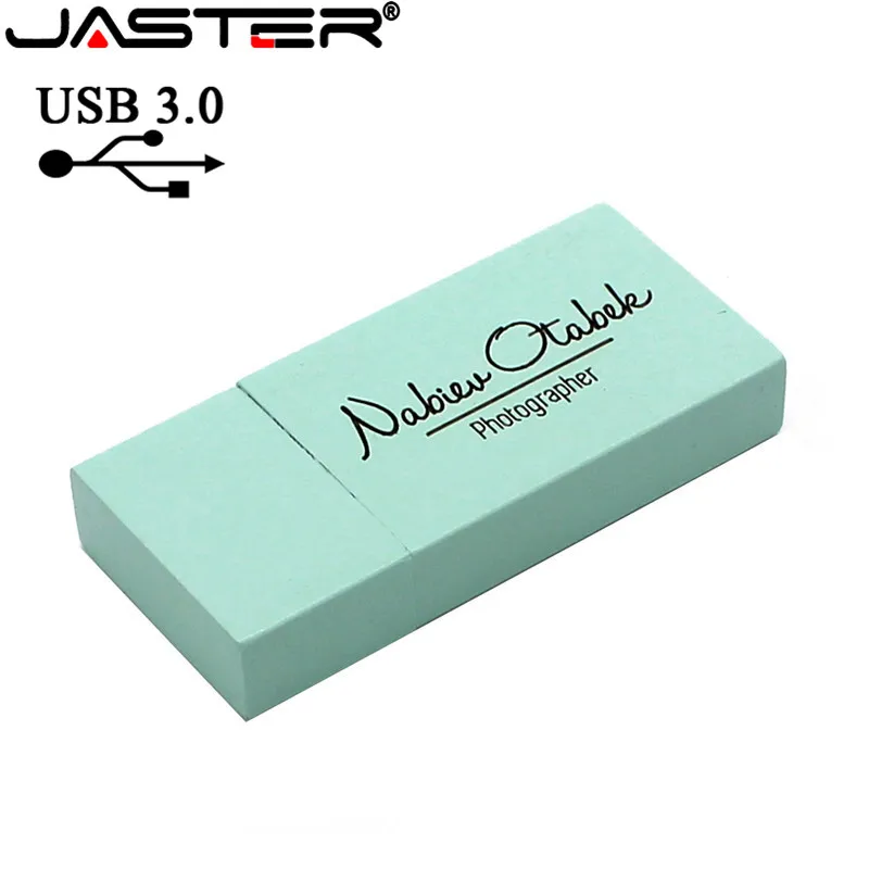 JASTER USB 3.0 (10 PCS free LOGO) 10 colors Wooden usb disck usb flash drive Memory stick pen drive pendrive 64GB 16GB 32GB gift