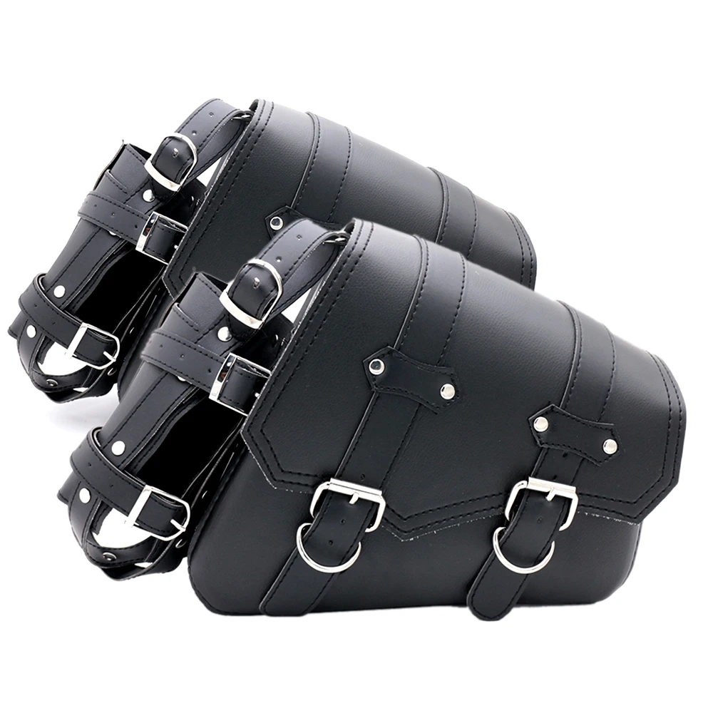 Left Right Universal PU Leather Motorcycle Saddlebag for Harley Sportster for Honda Suzuki Kawasaki Yamaha