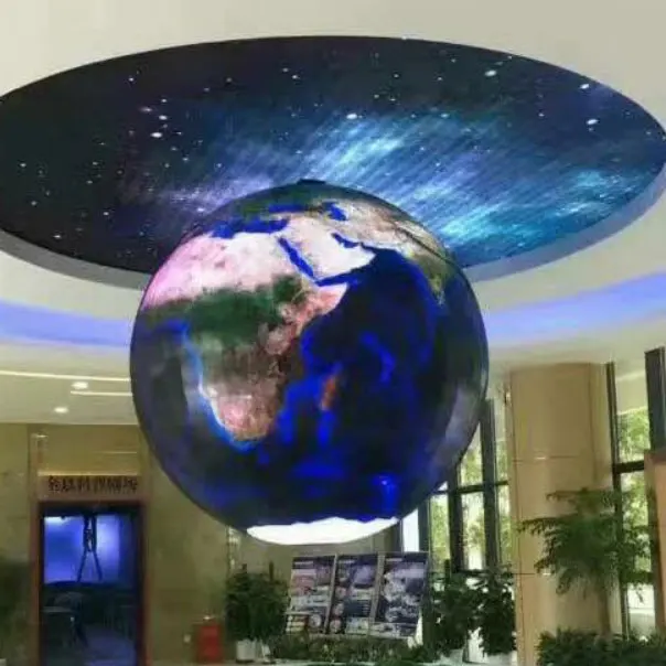 P8 led esférico display bola led parâmetro de tela