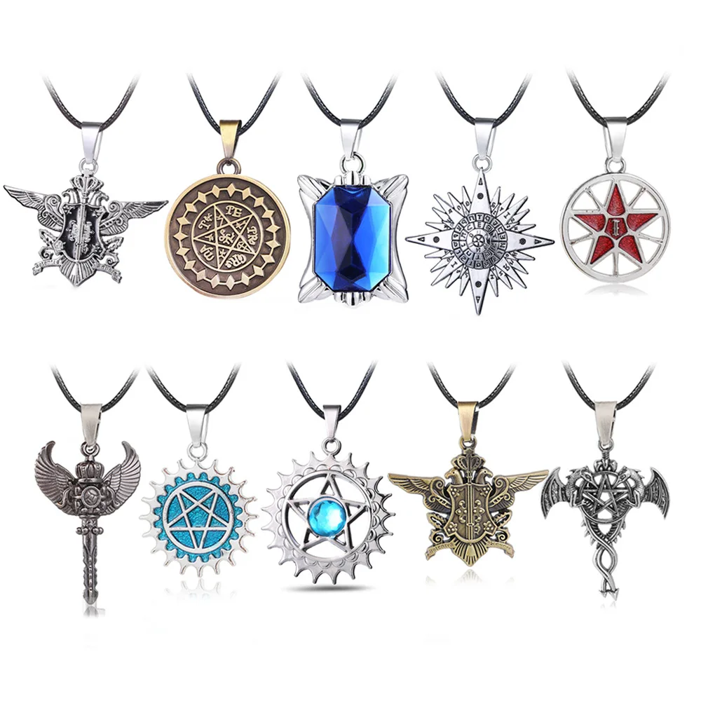 Anime Black Butler Cosplay Props Kuroshitsuji Ciel Phantomhive Necklace Sebastian Bracelet Dome Eagle Necklace Leather Bracelet