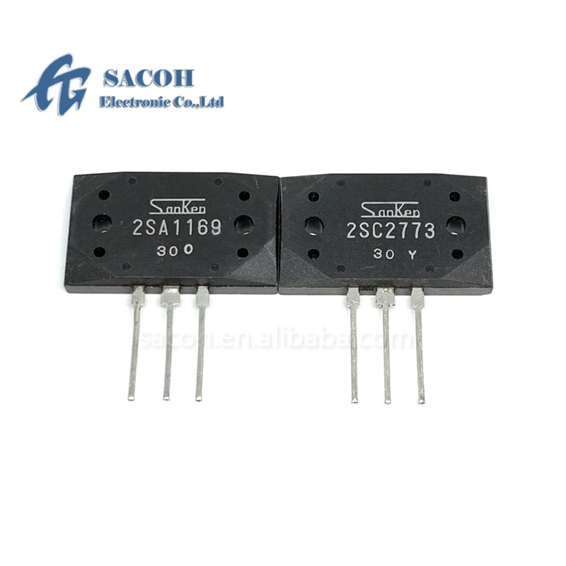 Refurbished Original 2Pairs(4Pcs)/Lot 2SA1169 A1169 + 2SC2773 C2773 MT-200 15A 200V NPN + PNP Epitaxial Planar Transistor