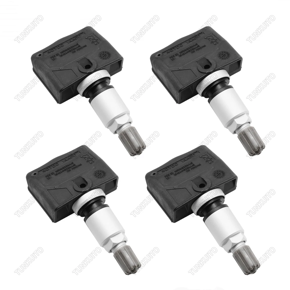 

40700-1AA0C 4 PCS/Set ABS+Metal Tesla Tire Pressure Sensor for Nissan Armada Frontier Gt-R Infiniti M35 M45 QX56 FX35 FX45